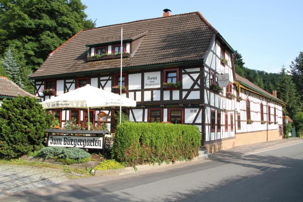 Hotel Zum Burgergarten Stolberg i. Harz Eksteriør bilde